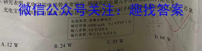 河南省洛阳市2023-2024学年第二学期八年级期末质量监测物理试题答案