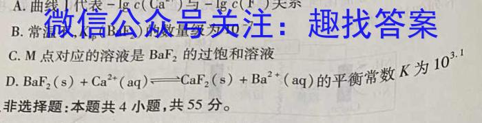 安徽省2024年初中学业水平考试最后一卷(一)1化学