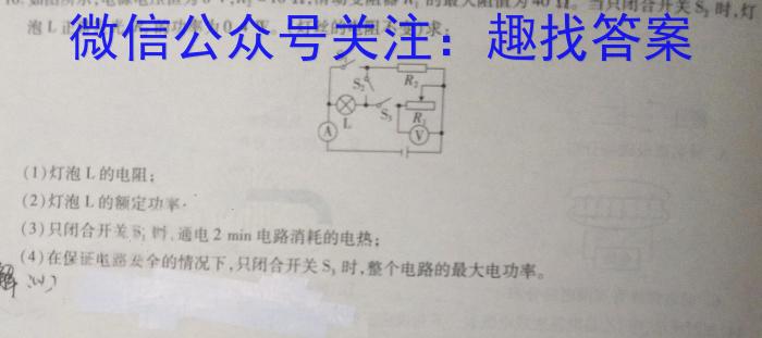 安徽省2024届 皖南八校高三第三次联考(HD)物理试卷答案