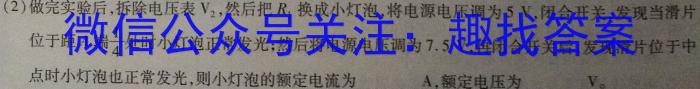 2024年山西省中考信息冲刺卷压轴与预测(一)物理试题答案