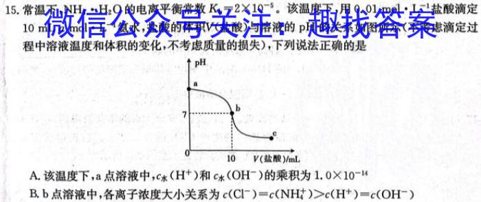 32024届智慧上进 名校学术联盟·高考模拟信息卷押题卷(九)9化学试题