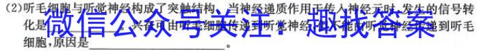 2024届衡水金卷高三年级二月份联考试卷生物学试题答案