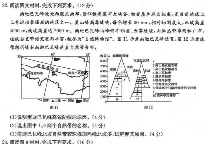 ​[河北中考]2024年河北省初中毕业生升学文化课考试文科综合试题地理试卷答案。