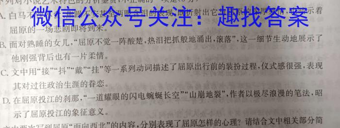 2024年河南省普通高中招生考试模拟试卷(三)语文