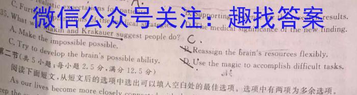 山西省2024~2025学年高二期中质量检测卷(25-L-206B)英语