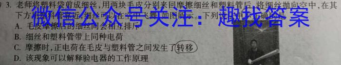 宜春市2023-2024学年八年级下学期期末质量监测物理试卷答案