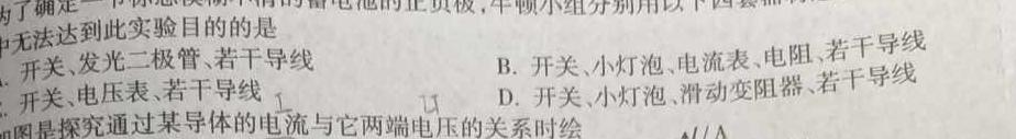 河南省2023~2024学年度七年级下学期期末综合评估 8L R-HEN(物理)试卷答案