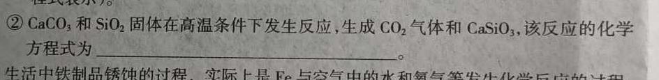 1河南省2023~2024学年度八年级下学期期末综合评估 8L R-HEN化学试卷答案