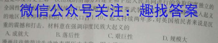 ［吕梁二模］山西省吕梁市2024年九年级第二次模拟考试历史试卷