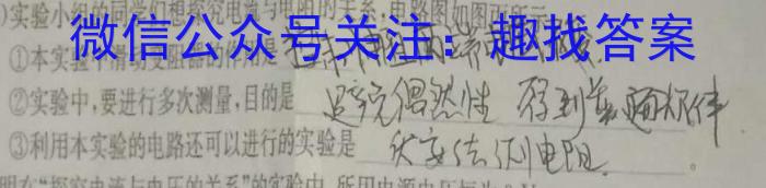 学林教育 2024年陕西省初中学业水平考试·全真模拟卷(一)1l物理