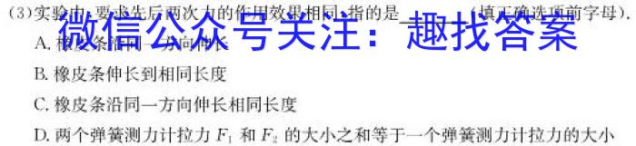 2023-2024学年[泸州三诊]第三次教学质量诊断性考试物理试卷答案