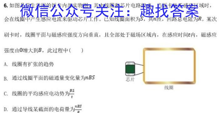 广西省2024年秋季学期高二入学检测卷物理试题答案