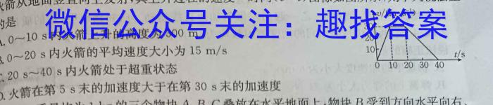 浙江省高二年级2024年6月“桐·浦·富·兴”教研联盟学考模拟物理`