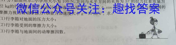 2024年河北省初中毕业生升学文化课考试麒麟卷(二)物理试题答案