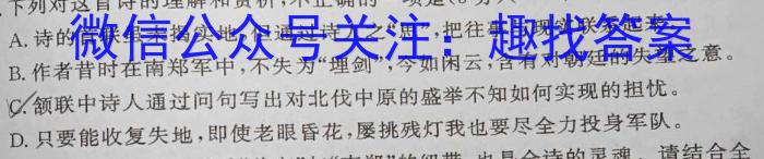 2024年陕西省初中学业水平考试全真模拟试题(3月)/语文