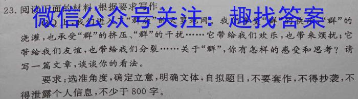 “皖域争锋·联盟竞秀”安徽省九年级联盟考试（5月）语文