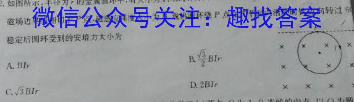 安徽省2024年中考密卷·先享模拟卷(四)4物理试卷答案