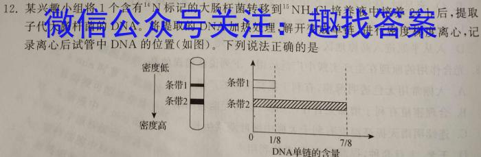 名校计划2024年河北省中考适应性模拟检测（精练型）生物学试题答案