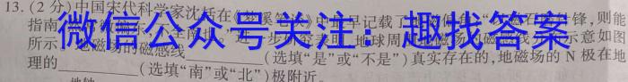 2025年普通高等学校招生全国统一考试模拟金卷(一)1物理试题答案