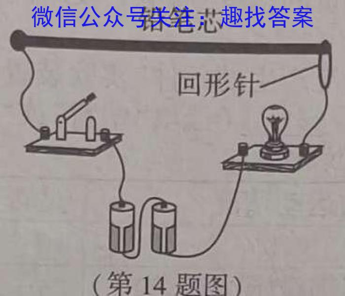 2024年河北省初中毕业生升学文化课考试(一)1物理试卷答案