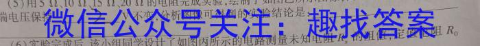 太和中学高一下学期第一次教学质量检测(241612Z)物理试卷答案