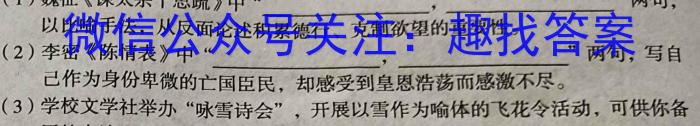 河北省2024年九年级5月模拟(五)语文