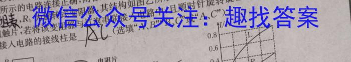 安徽省2023-2024学年度第二学期高二年级期末联考物理试卷答案