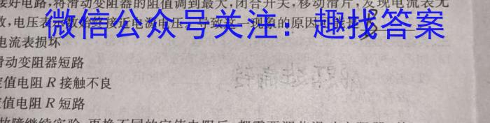 名校计划 2024年河北省中考适应性模拟检测(强化型)物理试题答案