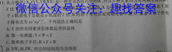 3潜山市2023-2024学年度八年级第一学期期末教学质量检测期末测试卷化学试题