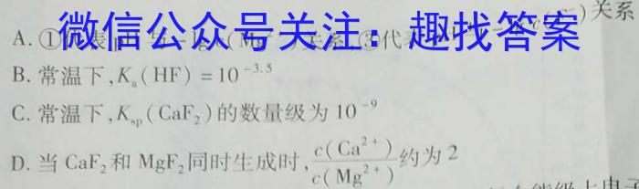 q2024年普通高等学校招生全国统一考试压轴卷(T8联盟)(一)1化学