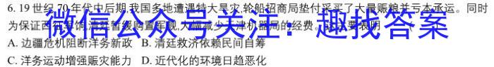 安徽省2024年中考密卷·先享模拟卷(四)4历史试卷答案