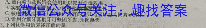 q文博志鸿·2024年河北省初中毕业生升学文化课模拟考试（经典一）化学