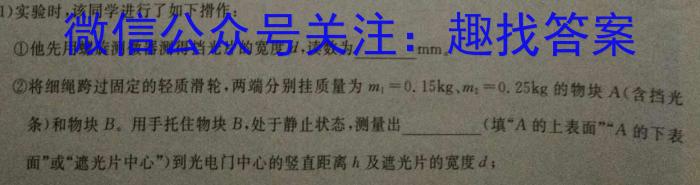 安徽省十联考 合肥一中2024~2025学年度高二上学期期中联考物理试题答案