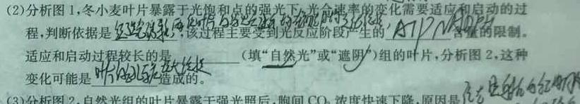 2024年河南省普通高中招生考试抢分金卷生物学部分
