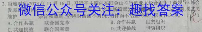 九师联盟 2024届高三5月仿真模拟政治~