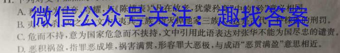 安徽省鼎尖教育2023-2024学年第二学期高一开学质量调研监测语文