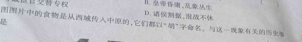 [今日更新]江西省2023-2024学年度七年级5月第七次测试月考历史试卷答案