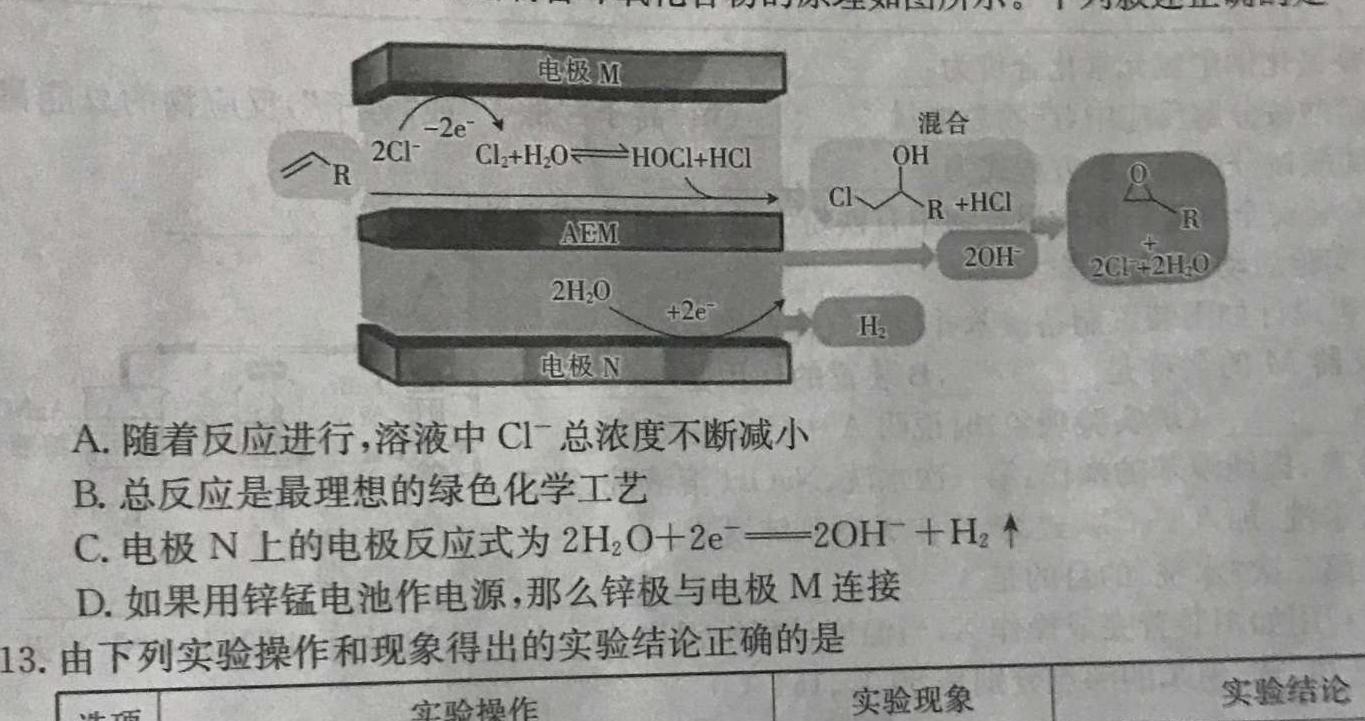 1安徽省潘集区2023-2024学年度九年级第四次联考化学试卷答案