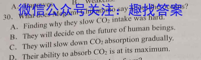 2024届安徽省九年级中考真题英语