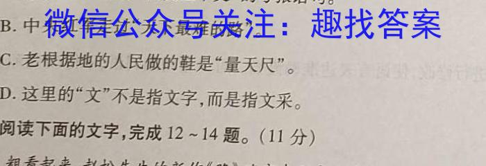 衡水大联考2024届高三年级4月份大联考（新教材）语文