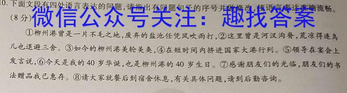 河北省石家庄市2023-2024学年度初一年级第二学期期中考试语文