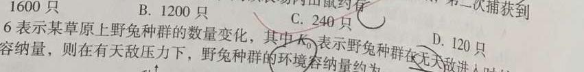 陕西省师大附中2024-2025学年八年级上学期开学收心作业生物