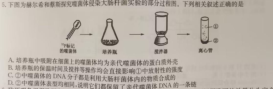 四川省大数据学考大联盟2023-2024学年度高二下期(期末模拟考试)统一监测生物