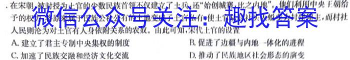 河南省2024年九年级第三次模拟试卷历史试卷