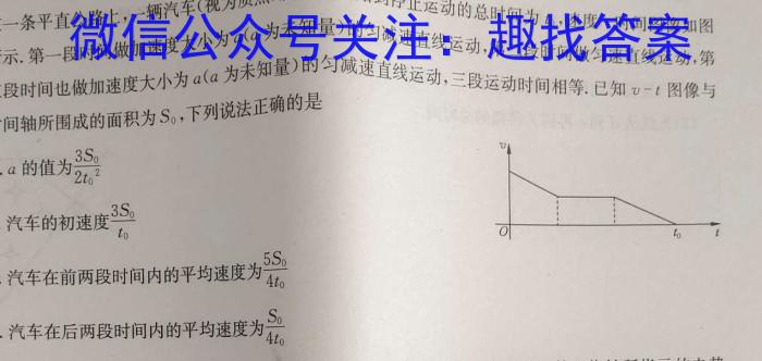 华附,省实,广雅,深中2024级高二下学期四校联考物理`