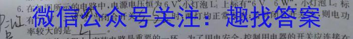 豫智教育·2024年河南省中招权威预测模拟试卷（五）h物理