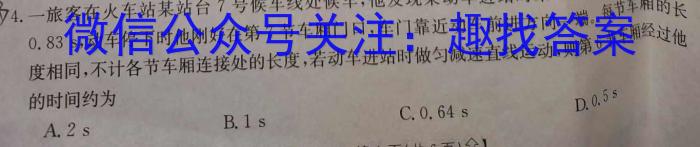 上进联考 2023-2024学年高三5月高考适应性大练兵联考物理试卷答案