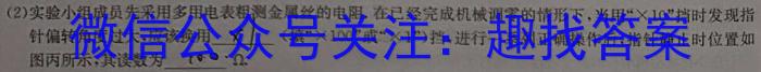 安徽省2024-2025学年高二年级开学大联考物理试卷答案