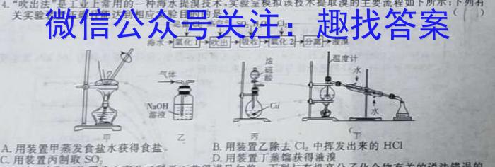 32024年河北省九年级基础摸底考试（四）化学试题