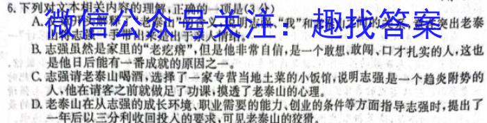 河南省辉县市2024年九年级学业水平模拟测评（二）语文